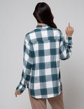 Nevada Long Sleeve Shirt Check Rayon Twill