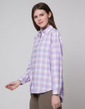 Nevada Long Sleeve Shirt Woven Check Rayon