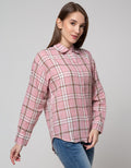 Nevada Check Print Kemeja Wanita