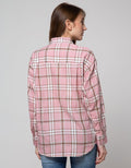Nevada Check Print Kemeja Wanita