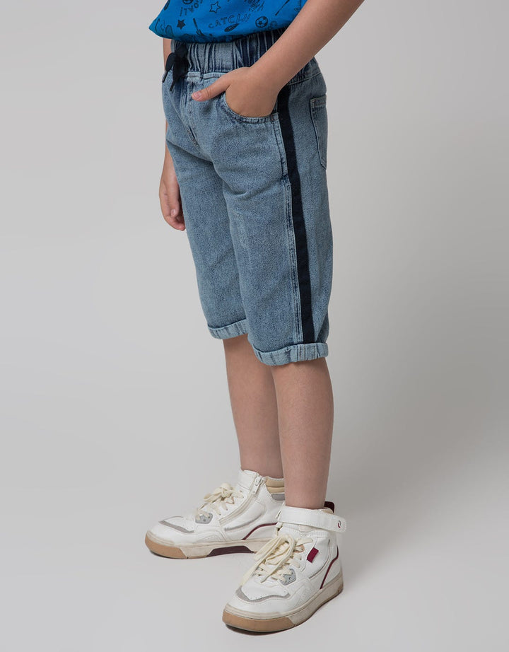 Little M Short Denim Bloon Twilltape Side Destroyed