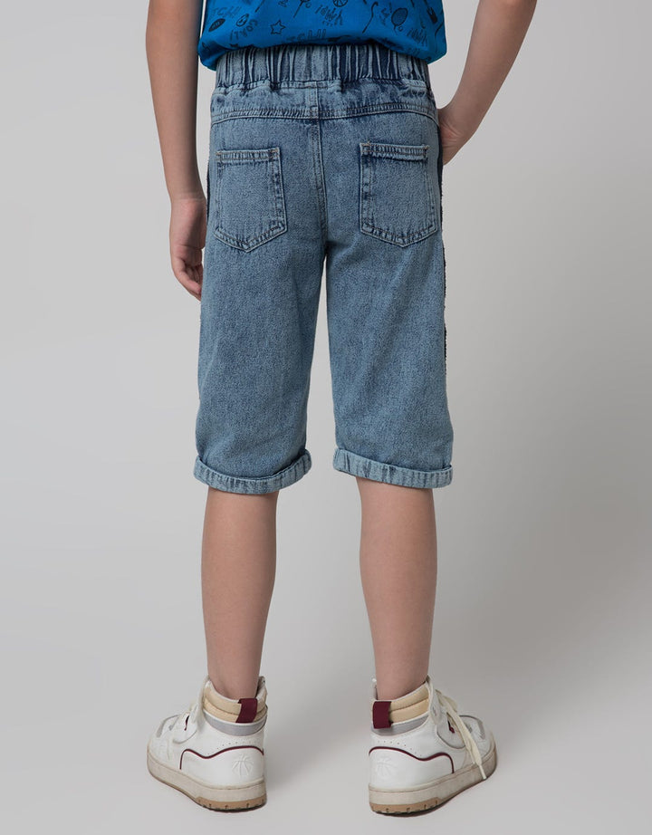 Little M Short Denim Bloon Twilltape Side Destroyed