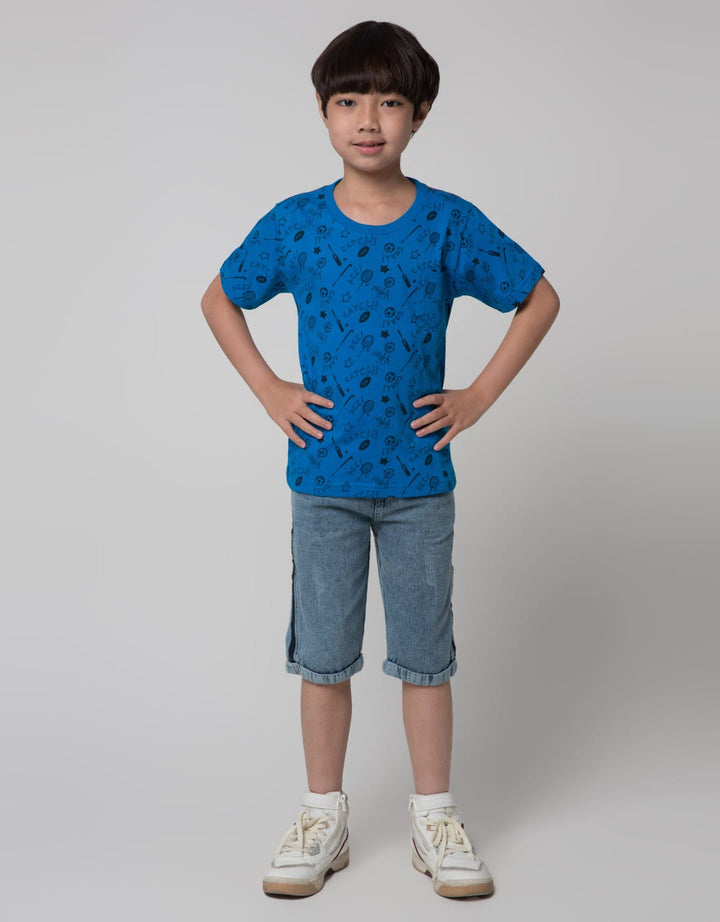Little M Short Denim Bloon Twilltape Side Destroyed
