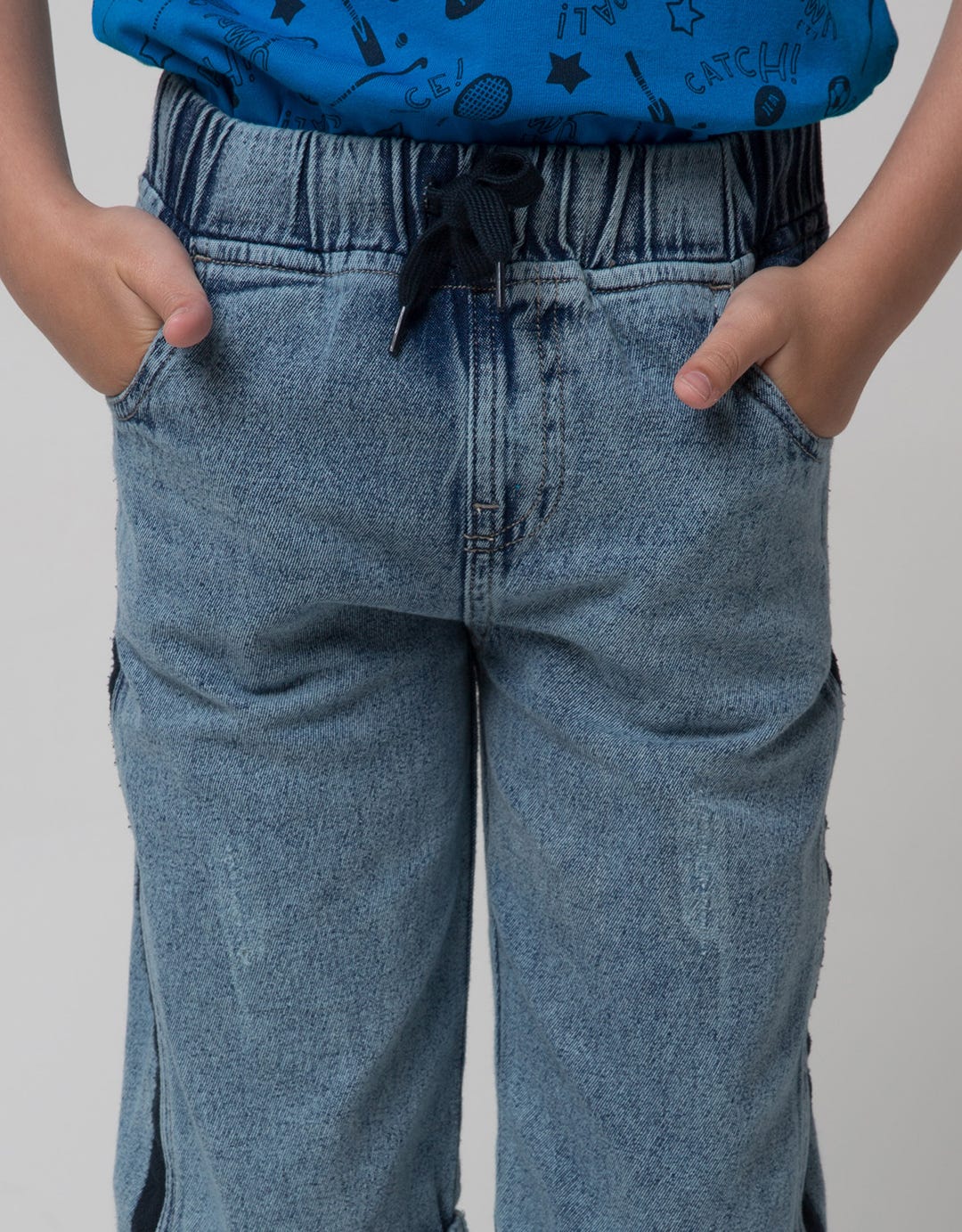 Little M Short Denim Bloon Twilltape Side Destroyed