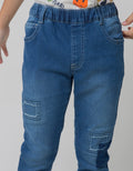 Little M Long Pants Soft Denim Wash