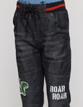 Little M Long Pants Denim Rib Stay Wild Destroyed