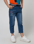 Little M Rib Denim Celana Panjang Anak Laki-laki