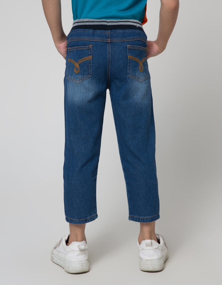 Little M Rib Denim Celana Panjang Anak Laki-laki