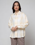 Nevada Long Sleeve Shirt Woven Check Rayon Twill
