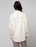 Nevada Long Sleeve Shirt Woven Check Rayon Twill