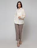 Nevada Long Sleeve Shirt Woven Check Rayon Twill