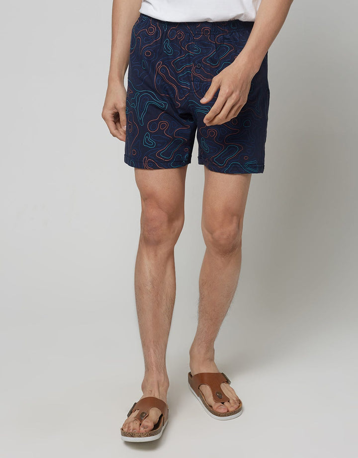 Cole Underwear Boxer Knit Print Graph Art