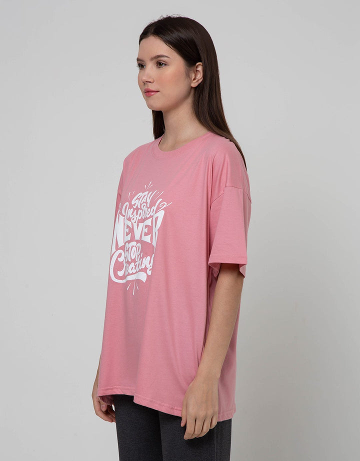 Nevada Short Sleeve T-Shirt Oversize Never Stop Creating