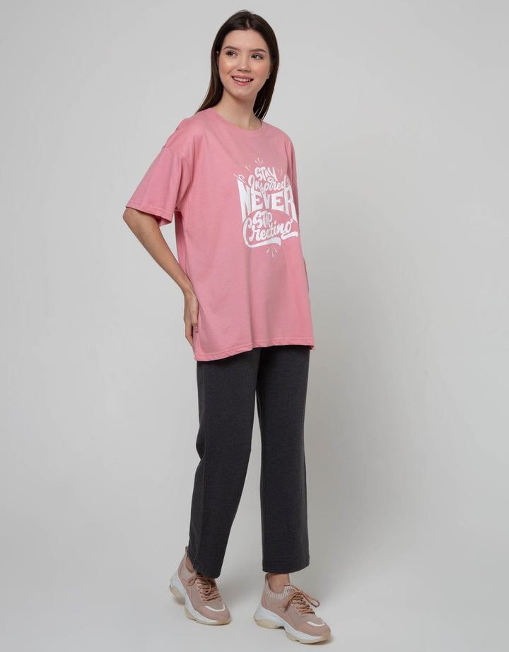 Nevada Short Sleeve T-Shirt Oversize Never Stop Creating