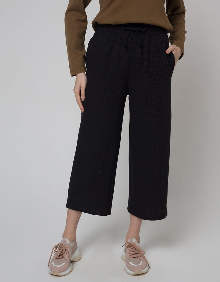 Nevada Long Pants Terry Waffle Textured Wide 