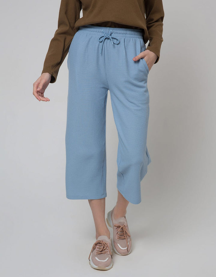 Nevada Long Pants Terry Waffle Textured Wide 