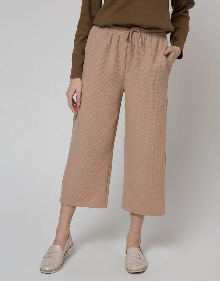 Nevada Long Pants Terry Waffle Textured Wide 