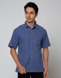 Scotch Kemeja Linen Pendek Pria