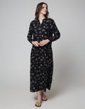 St. Yves Long Sleeve Maxi Dress Blooming Flower