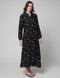 St. Yves Long Sleeve Maxi Dress Blooming Flower