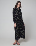 St. Yves Long Sleeve Maxi Dress Blooming Flower