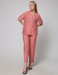 Nevada Short Sleeve Pyjama Pants Rainy Dots
