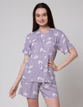Nevada Short Sleeve Pyjama Pants Outline Bunny