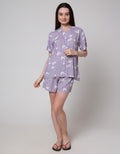 Nevada Short Sleeve Pyjama Pants Outline Bunny
