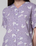 Nevada Short Sleeve Pyjama Pants Outline Bunny