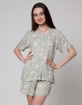 Nevada Short Sleeve Pyjama Pants Outline Bunny