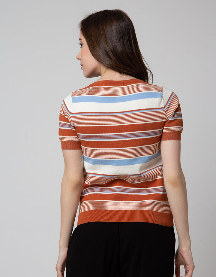 Connexion Knitted Cotton Kaos Wanita