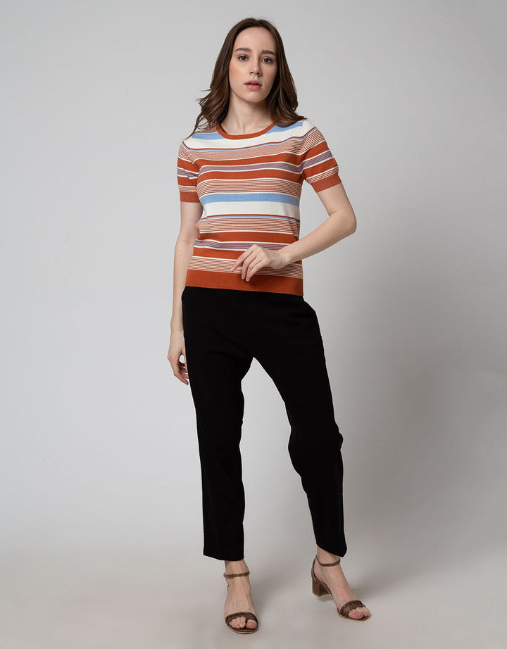 Connexion Knitted Cotton Kaos Wanita