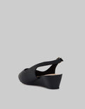 Connexion Open Toe Slingback Wedges Wanita