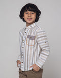 Little M Long Sleeve Shirt Seasonal Texture