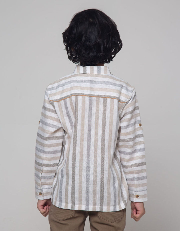 Little M Long Sleeve Shirt Seasonal Texture