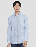 Gab's Kemeja Lengan Panjang  Stripe Pria