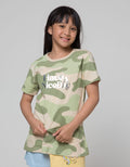 Nevada Have A Nice Camo Kaos Anak Perempuan