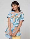 Nevada Camo Happiness Kaos Anak Perempuan