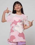 Nevada Fullprint Camo Kaos Anak Perempuan