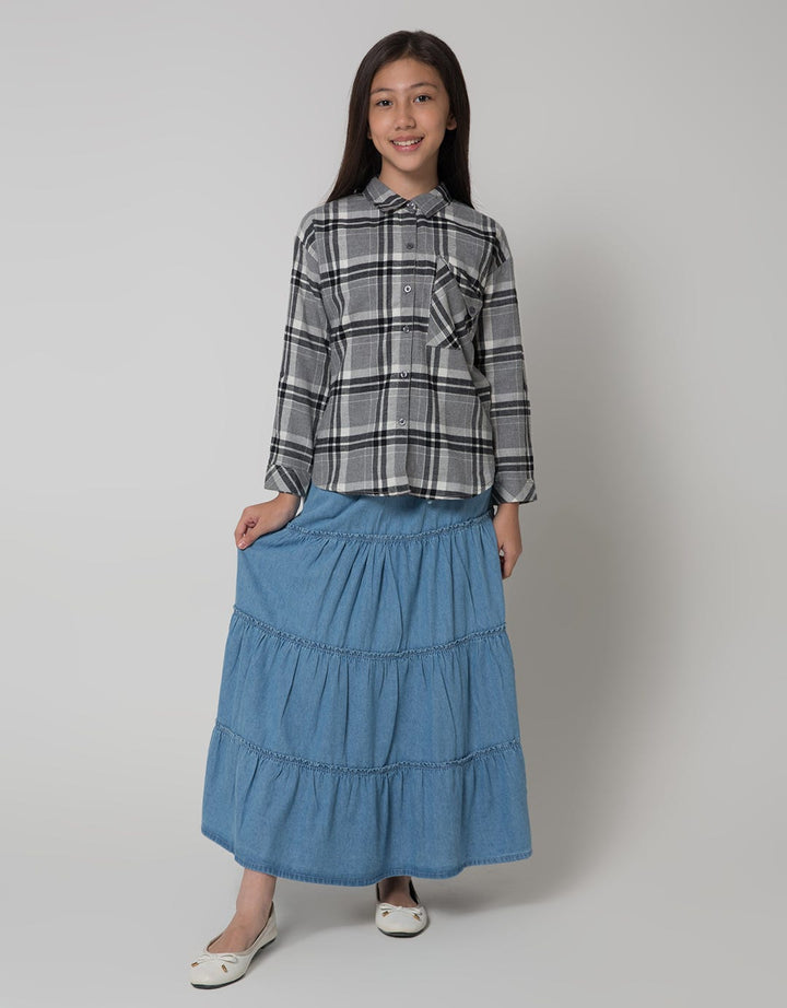 Nevada Layered Rok Maxi Anak Perempuan
