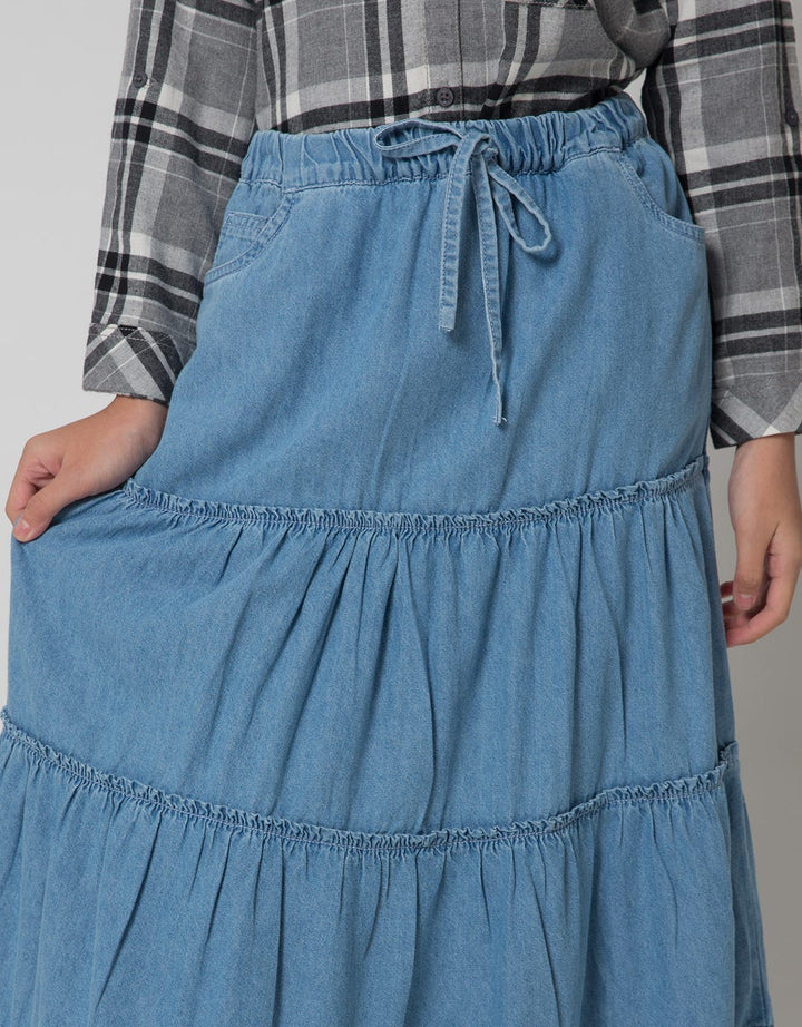 Nevada Layered Rok Maxi Anak Perempuan