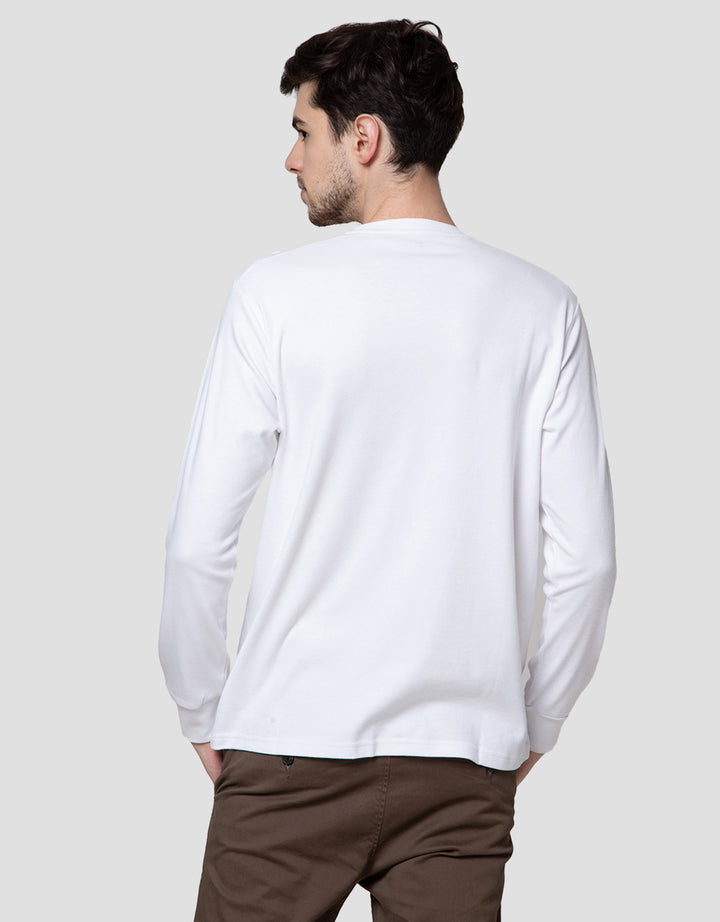 Suko Round Neck Soft Touch Round Collar Men's Long Sleeve T-Shirt