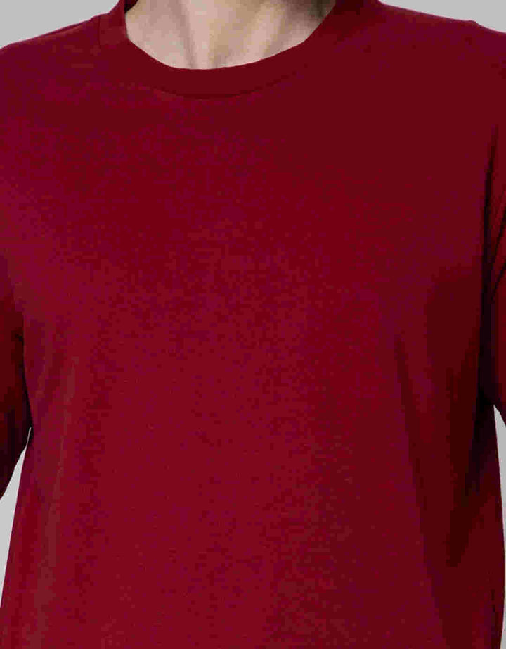 Suko Round Neck Soft Touch Round Collar Men's Long Sleeve T-Shirt