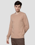 Suko Round Neck Soft Touch Round Collar Men's Long Sleeve T-Shirt