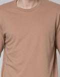 Suko Round Neck Soft Touch Kerah Bulat Lengan Panjang Kaos Pria