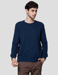 Suko Round Neck Soft Touch Round Collar Men's Long Sleeve T-Shirt