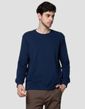Suko Round Neck Soft Touch Round Collar Men's Long Sleeve T-Shirt
