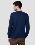 Suko Round Neck Soft Touch Round Collar Men's Long Sleeve T-Shirt