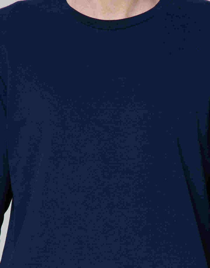 Suko Round Neck Soft Touch Round Collar Men's Long Sleeve T-Shirt