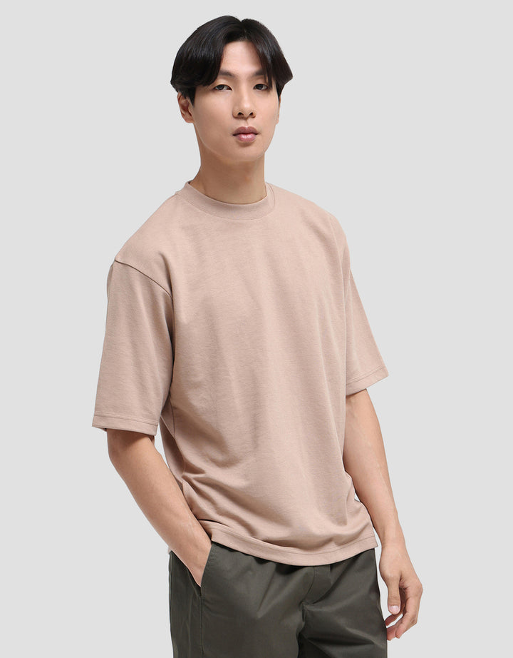 SUKO QUICK DRY KERAH BULAT LENGAN PENDEK KAOS OVERSIZE PRIA